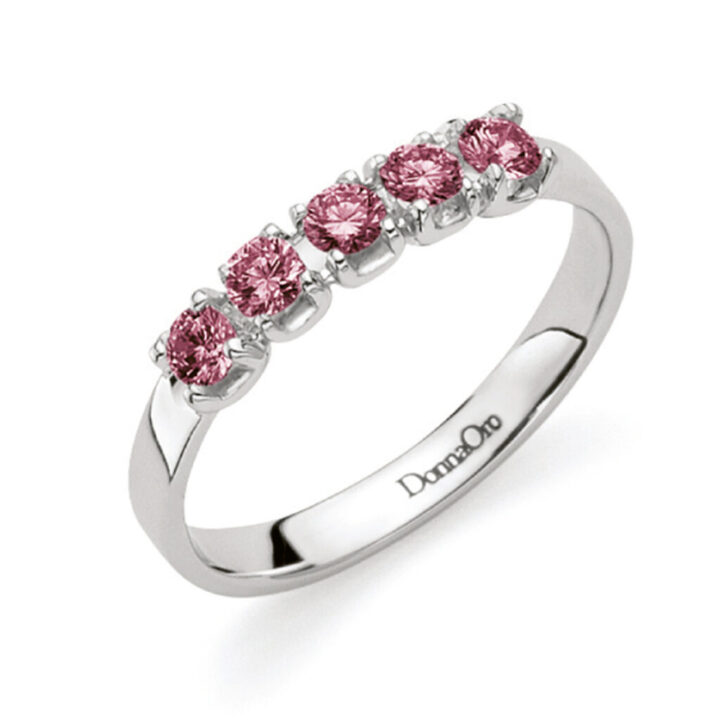 Veretta in oro bianco con rubini DCAR7743.038 Donna Oro Jewels