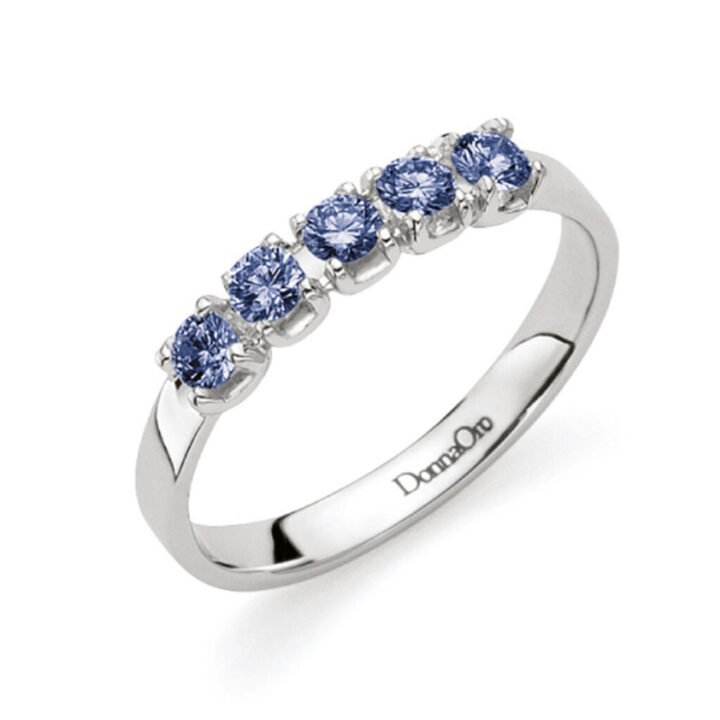 Veretta in oro bianco con zaffiri DCAZ7743.038 Donna Oro Jewels