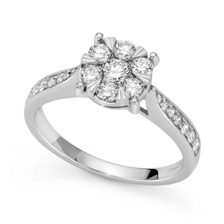 Anello solitario con diamanti DFAF9953.020 Donna oro Jewels