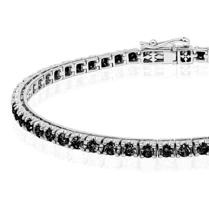 Bracciale tennis diamanti neri DFBF9494 collezione “Legami” Donna Oro Jewels