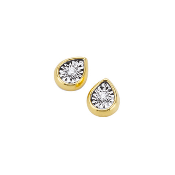 Orecchini punto luce a goccia DHOL8349.004 collezione “Luce” di Donna Oro