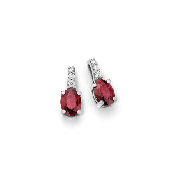 Orecchini con rubini e diamanti DHOR9736.007 collezione “Luce” di Donna Oro