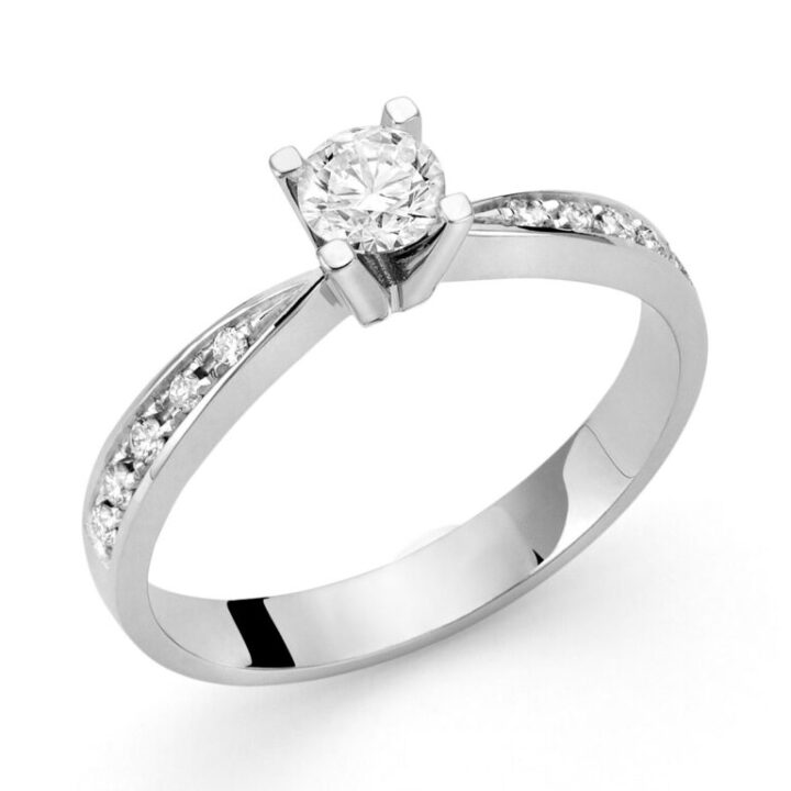 Anello solitario Iris con diamanti DKAC8823.S Donna Oro Jewels