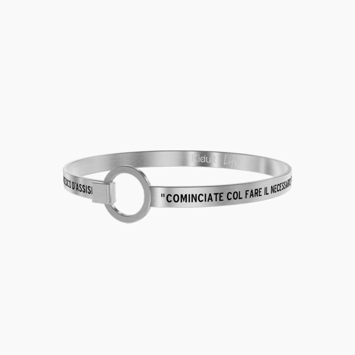Bracciale Kidult COMINCIATE COL FARE IL NECESSARIO … S. FRANCESCO D'ASSISI