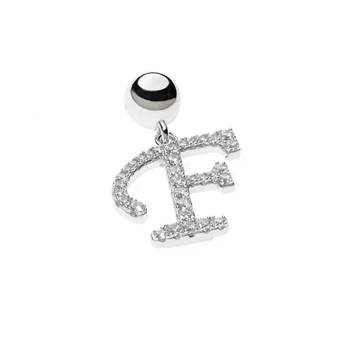 Bracciale Ambrosia perle con iniziale “F”