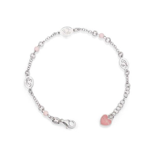 Bracciale AMEN Madonna col Bambino rosa