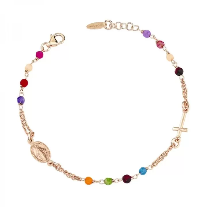 Bracciale AMEN Rosario con cristalli multicolor