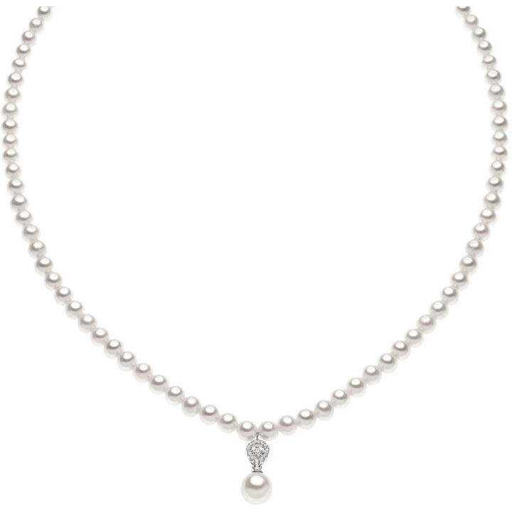 Collana Comete Perle e Diamanti