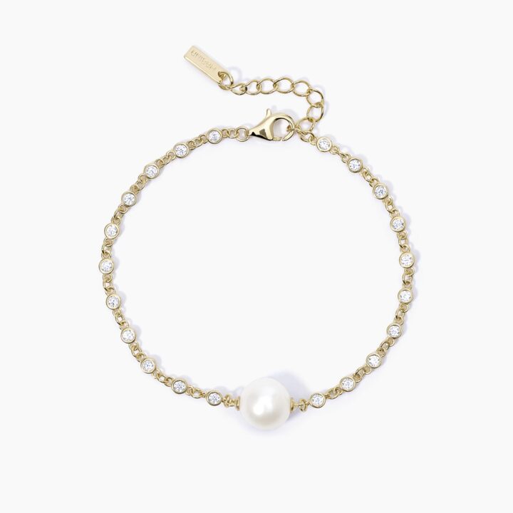 Bracciale Mabina dorato con perla DUCHESSA