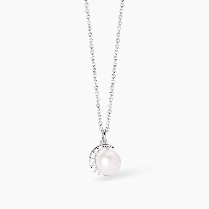 Girocollo Mabina in argento con perla coltivata Incontri