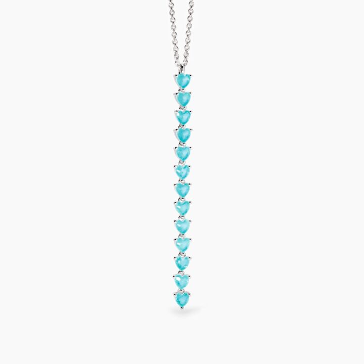 Girocollo Mabina con fusion stone glass azzurro Non Sarà Un'avventura