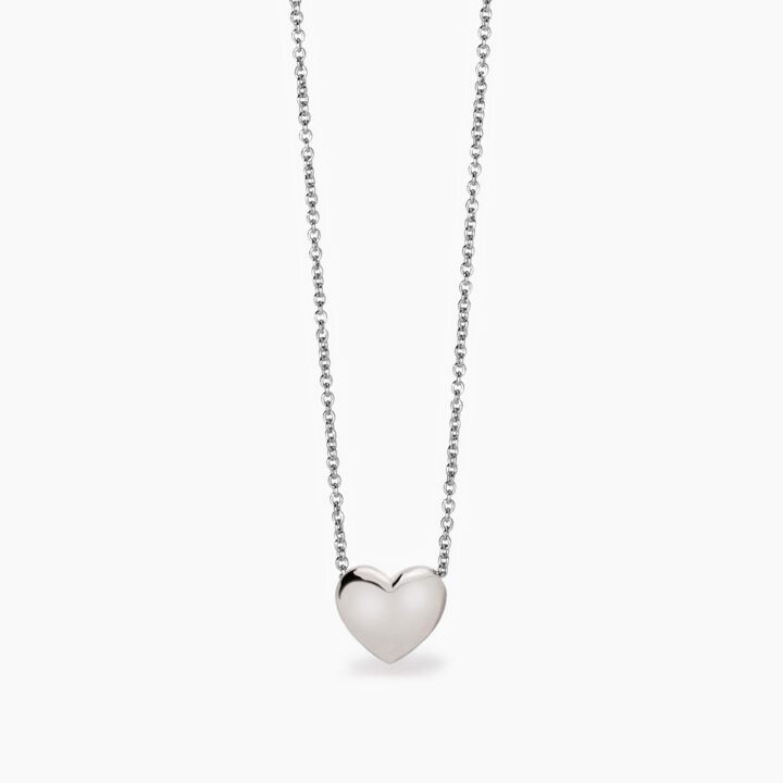 Girocollo Mabina in argento con cuore Feeling