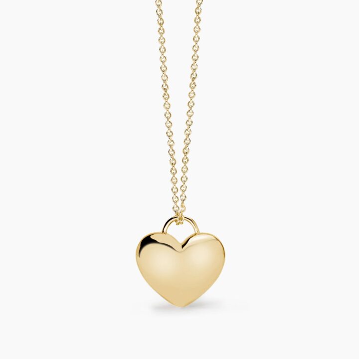 Collana Mabina placcata oro con ciondolo cuore Feeling